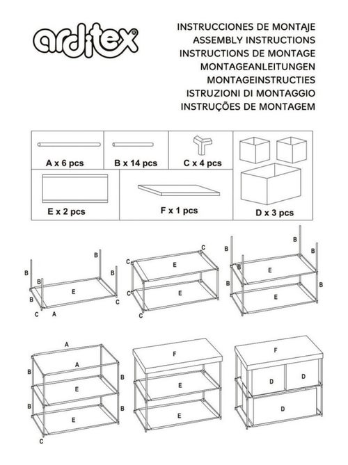 Meuble de rangement à 3 paniers Superman - Kiabi