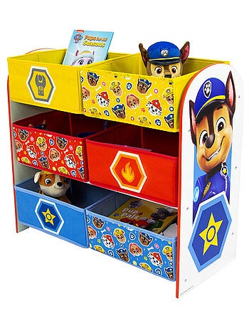 Meuble de Rangement à 6 paniers - Pat'Patrouille Badges- Haut 63 cm