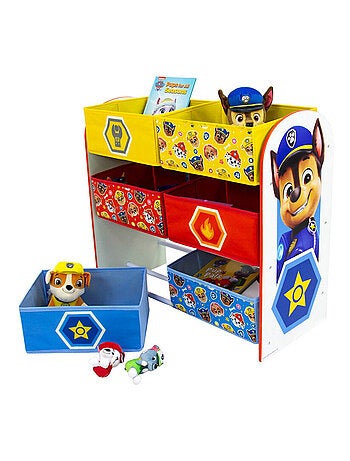 Meuble de Rangement à 6 paniers - Pat'Patrouille Badges- Haut 63 cm