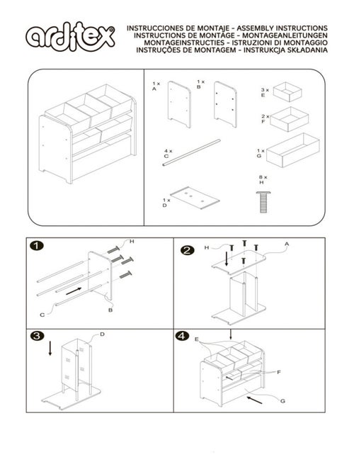 Meuble de Rangement à 6 paniers Disney Minnie - Kiabi