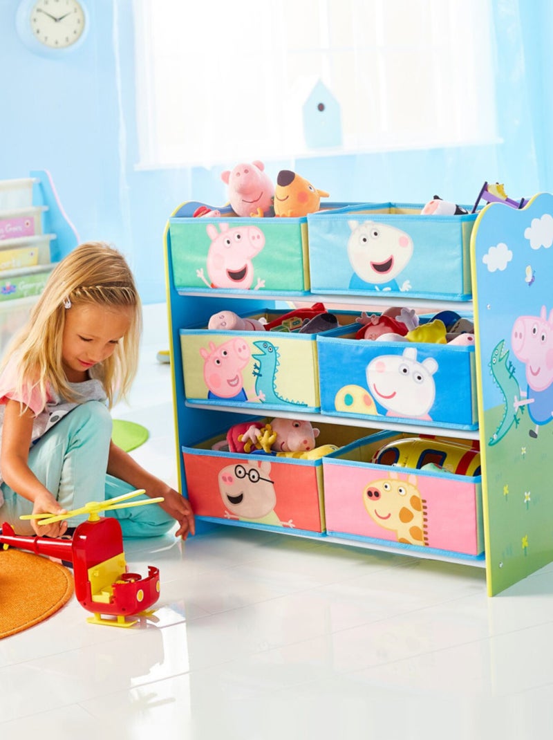 Meuble de Rangement à 6 paniers Peppa Pig Multicolore - Kiabi