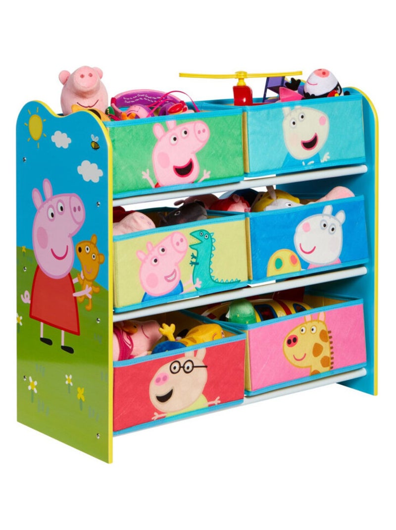 Meuble de Rangement à 6 paniers Peppa Pig Multicolore - Kiabi