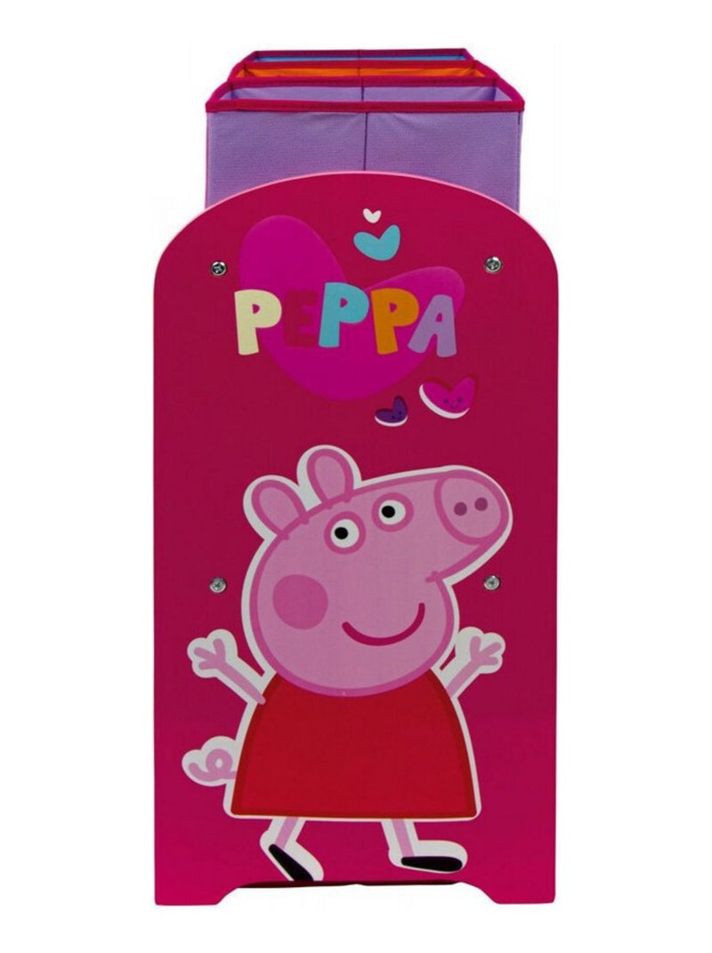 Meuble de Rangement à 6 paniers Peppa Pig Rose - Kiabi