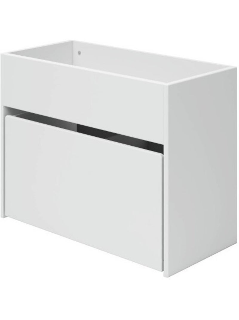 Meuble de rangement avec bac à jouets Blanc - Kiabi