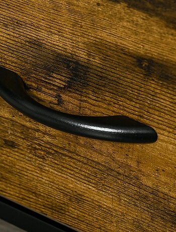 Meuble de rangement chiffonnier 2 tiroirs design industriel