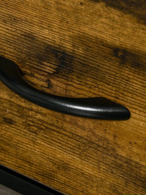 Meuble de rangement chiffonnier 2 tiroirs design industriel - Kiabi