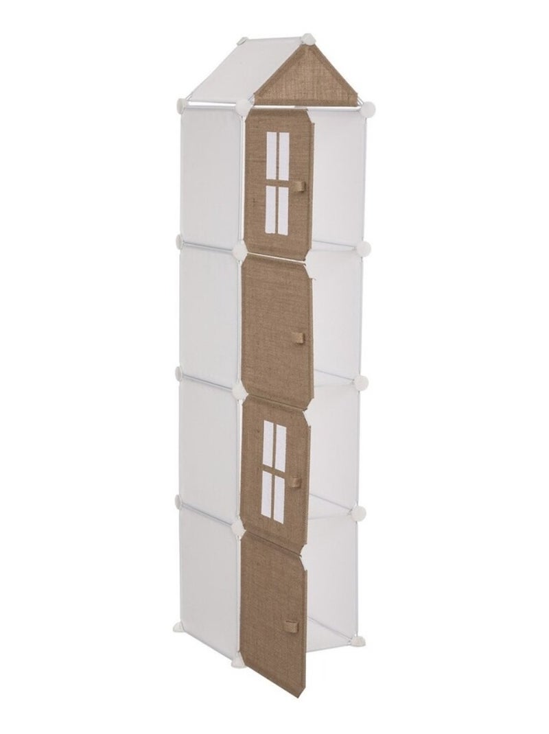 Meuble de rangement colonne jute Marron - Kiabi