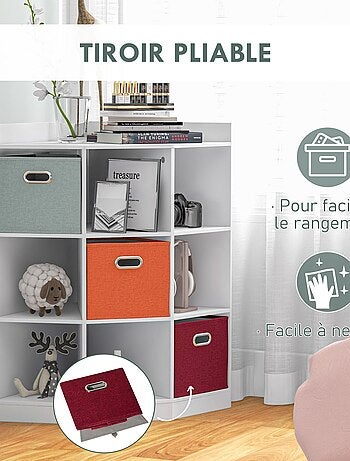 Meuble de rangement d'angle + 3 tiroirs non tissé