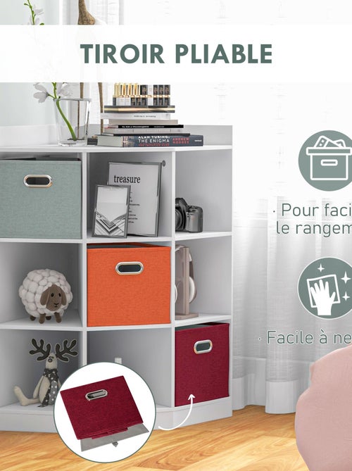 Meuble de rangement d'angle + 3 tiroirs non tissé - Kiabi