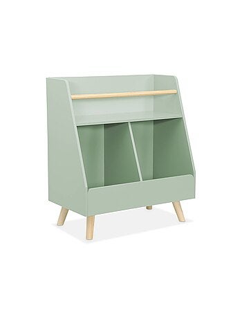 Meuble de rangement enfant 1 étagère 2 espaces de rangement Tobias