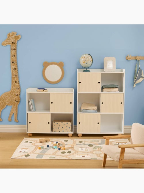 Meuble de rangement enfant 2 portes coulissantes BOULI - Kiabi