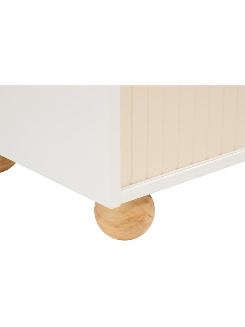 Meuble de rangement enfant 2 portes coulissantes BOULI Beige - Kiabi
