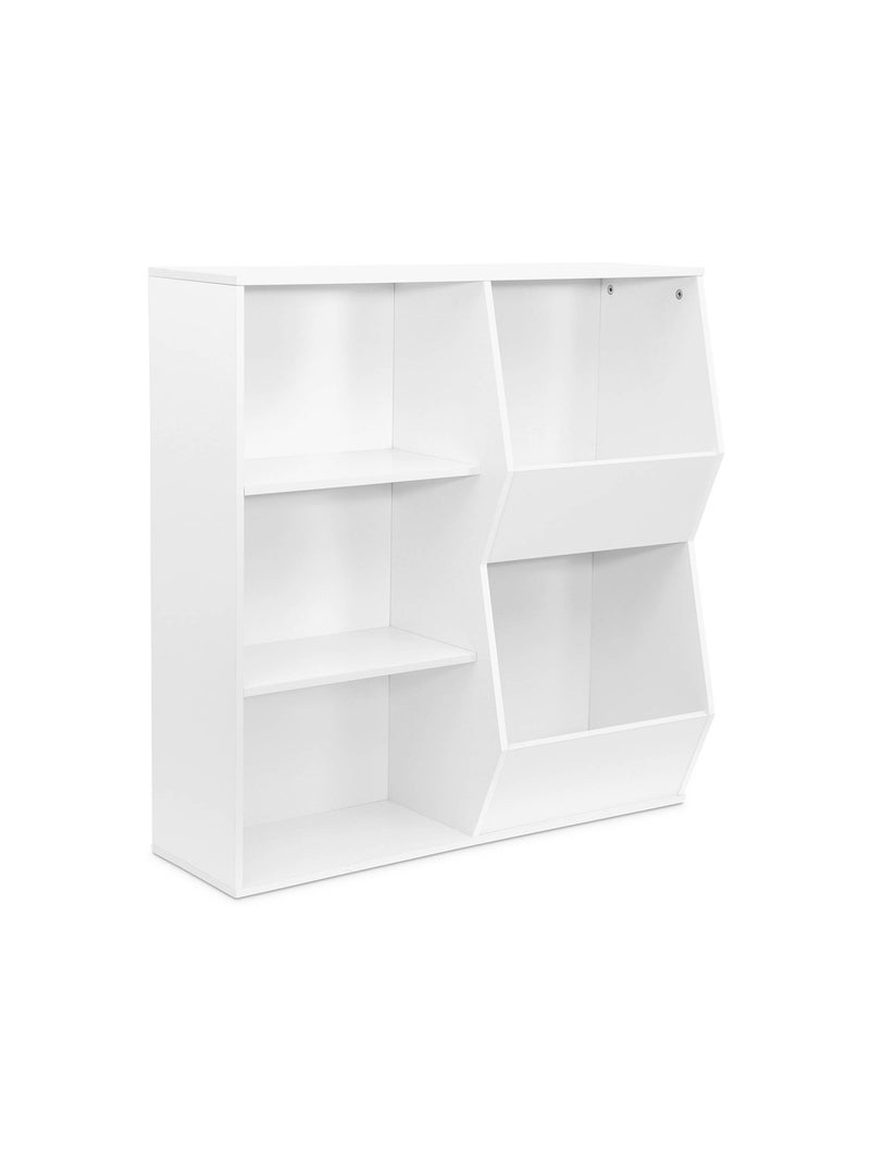 Meuble de rangement enfant 3 étagères 2 espaces de rangement Tobias Blanc - Kiabi