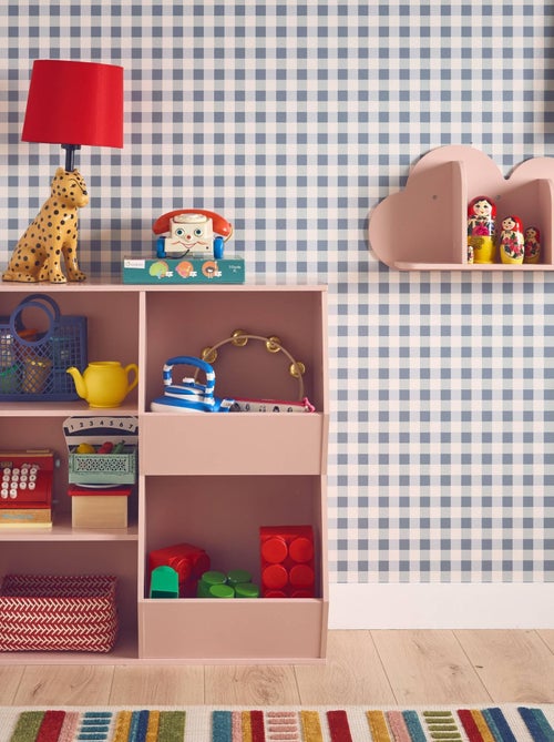 Meuble de rangement enfant 3 étagères 2 espaces de rangement Tobias - Kiabi