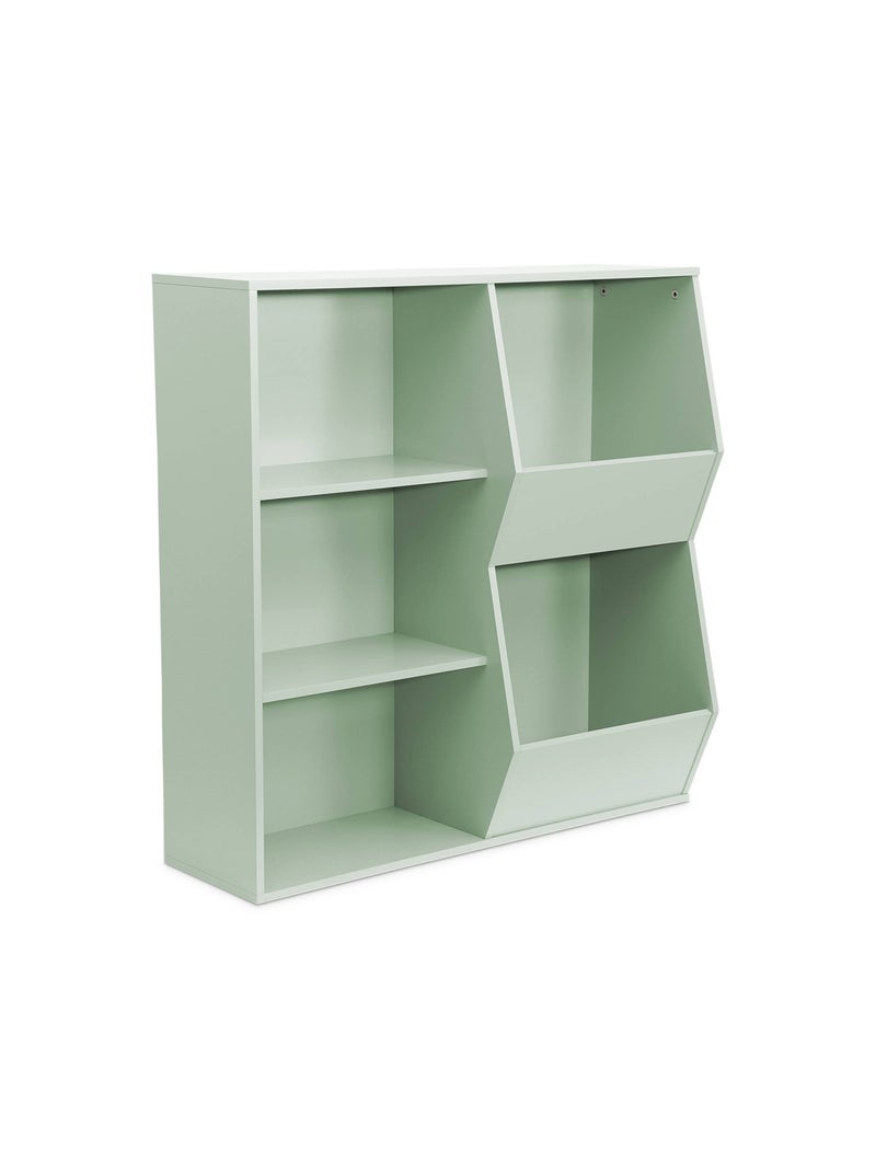 Meuble de rangement enfant 3 étagères 2 espaces de rangement Tobias Vert - Kiabi