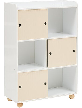 Meuble de rangement enfant 3 portes coulissantes BOULI