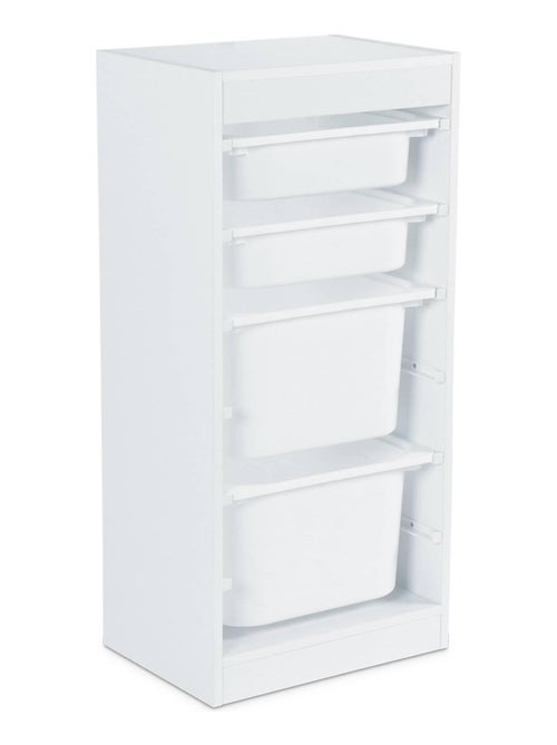 Meuble de rangement enfant 4 bacs de rangement Sora - Kiabi
