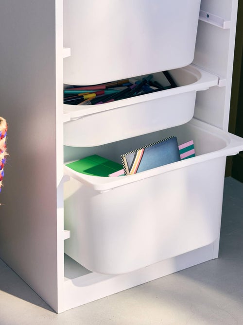 Meuble de rangement enfant 4 bacs de rangement Sora - Kiabi Meuble de rangement enfant 4 bacs de rangement Sora - Kiabi