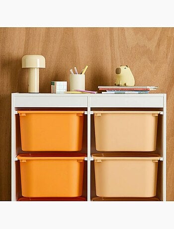 Meuble de rangement enfant 6 bacs de rangement colorés Sora