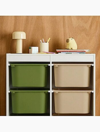 Meuble de rangement enfant 6 bacs de rangement colorés Sora