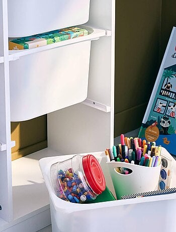 Meuble de rangement enfant 6 bacs de rangement Sora