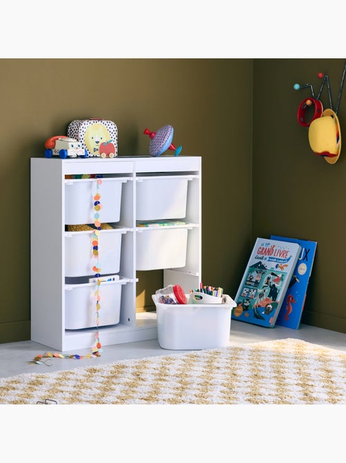 Meuble de rangement enfant 6 bacs de rangement Sora - Kiabi