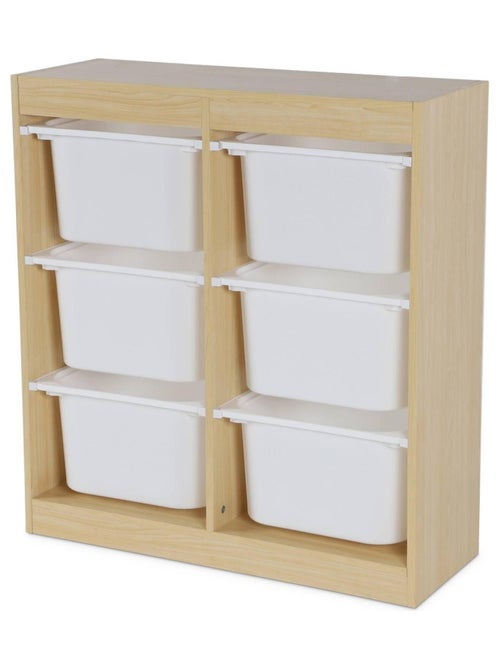 Meuble de rangement enfant 6 bacs de rangement Sora - Kiabi