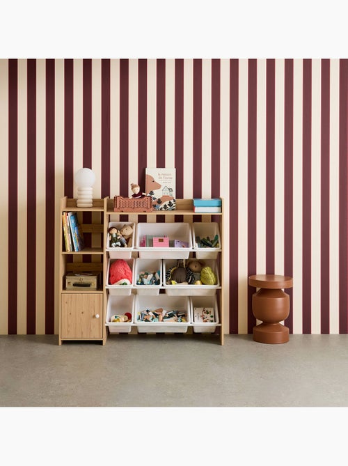 Meuble de rangement enfant 9 bacs de rangement 4 étagères 1 porte Sora - Kiabi