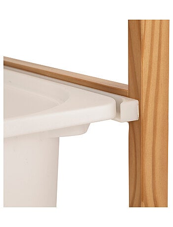 Meuble de rangement enfant avec 2 bacs amovibles