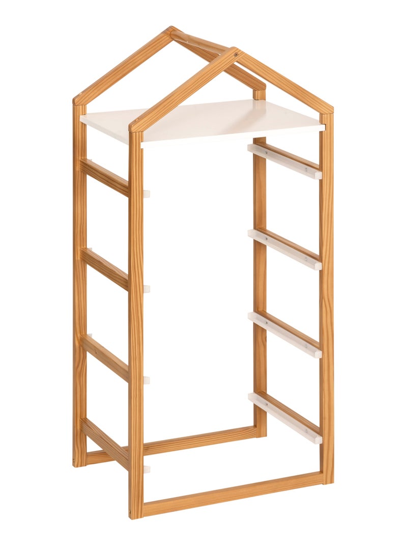 Meuble de rangement enfant avec 4 bacs amovibles Blanc - Kiabi