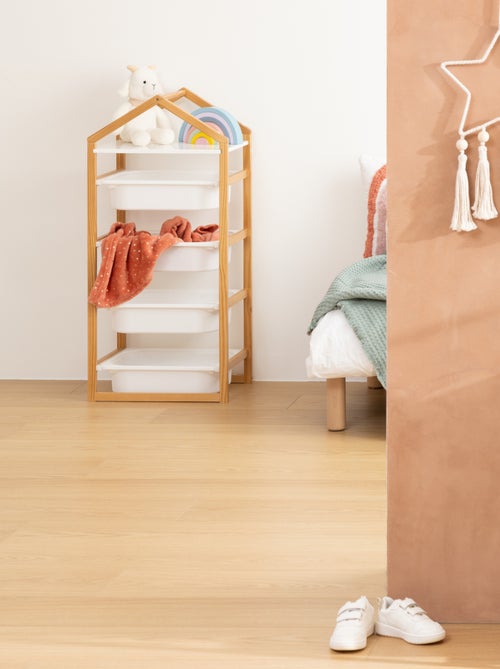 Meuble de rangement enfant avec 4 bacs amovibles - Kiabi Meuble de rangement enfant avec 4 bacs amovibles - Kiabi
