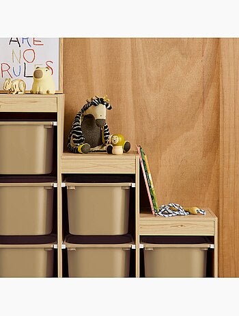 Meuble de rangement enfant escalier 6 bacs de rangement Sora