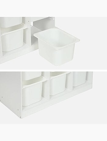 Meuble de rangement enfant escalier 6 bacs de rangement Sora