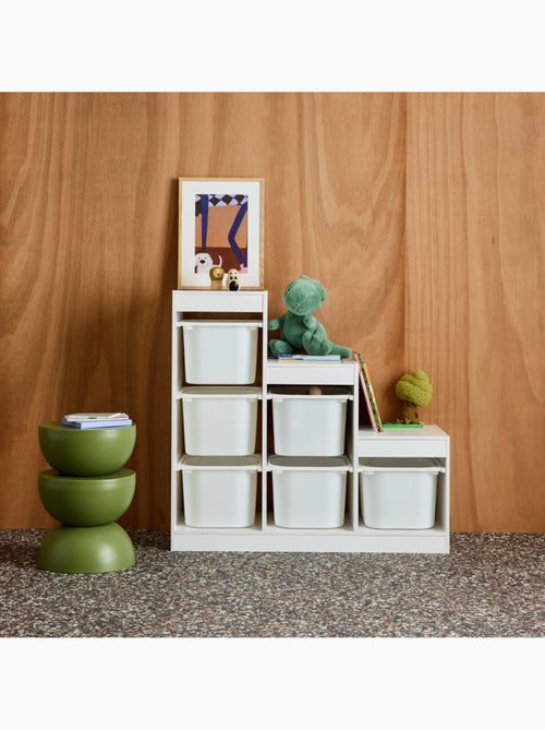 Meuble de rangement enfant escalier 6 bacs de rangement Sora - Kiabi Meuble de rangement enfant escalier 6 bacs de rangement Sora - Kiabi