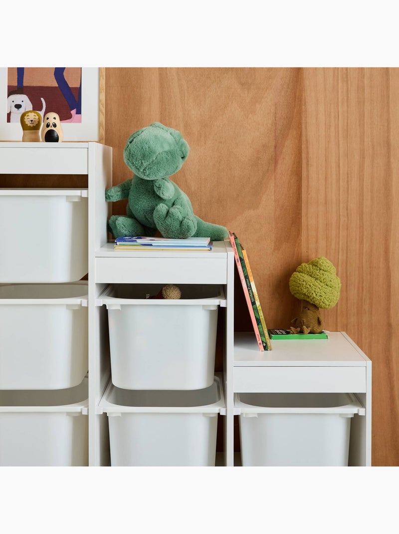 Meuble de rangement enfant escalier 6 bacs de rangement Sora Blanc - Kiabi