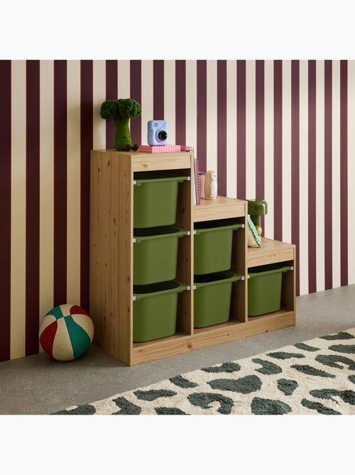 Meuble de rangement enfant escalier 6 bacs de rangement Sora - Kiabi