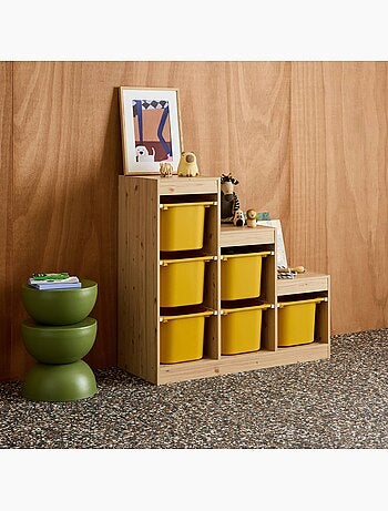 Meuble de rangement enfant escalier 6 bacs de rangement Sora