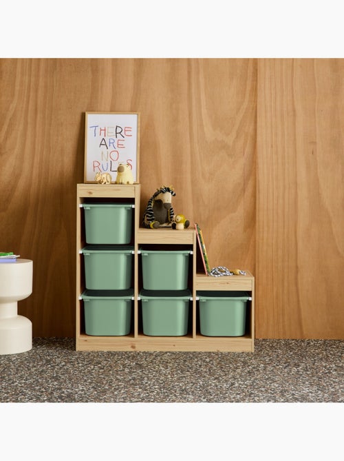 Meuble de rangement enfant escalier 6 bacs de rangement sora - Kiabi
