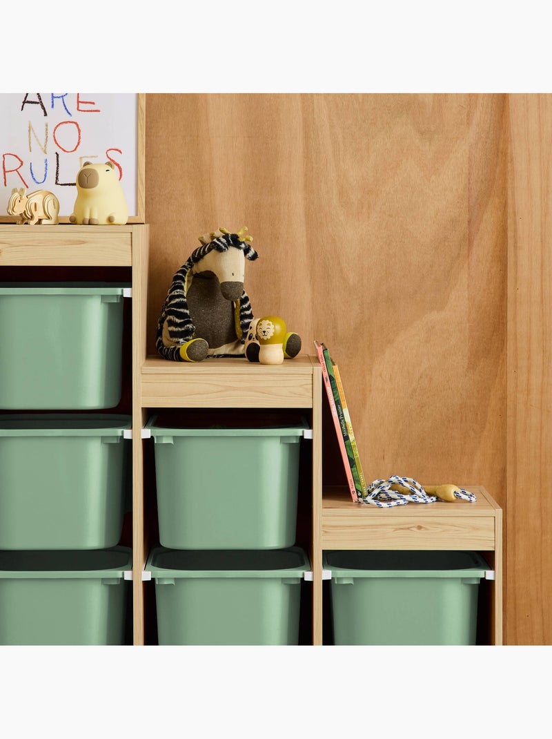 Meuble de rangement enfant escalier 6 bacs de rangement sora Vert clair - Kiabi