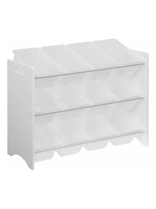 Meuble de rangement jouet 12 casiers Tobias - Kiabi