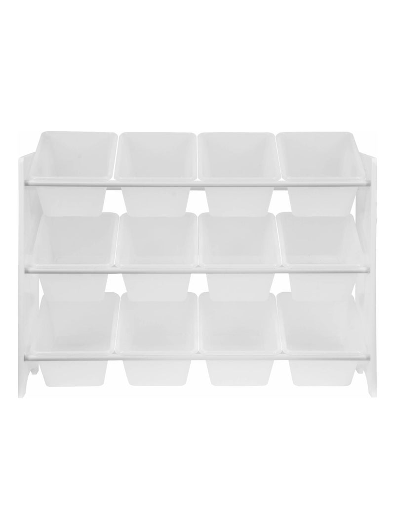 Meuble de rangement jouet 12 casiers Tobias Blanc - Kiabi