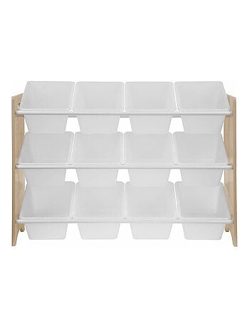 Meuble de rangement jouet 12 casiers Tobias