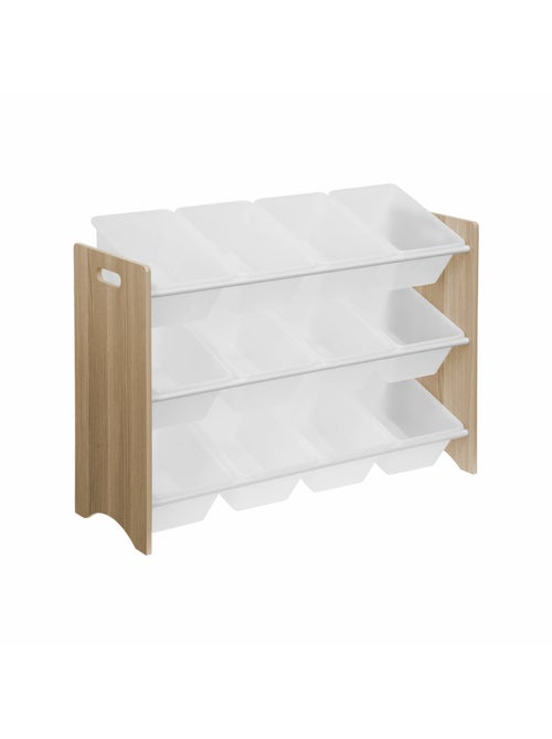 Meuble de rangement jouet 12 casiers Tobias - Kiabi