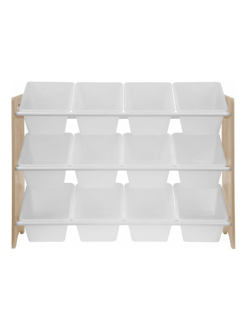 Meuble de rangement jouet 12 casiers Tobias - Kiabi