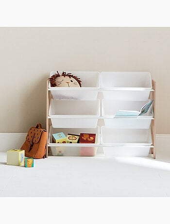 Meuble de rangement jouet 6 casiers Tobias