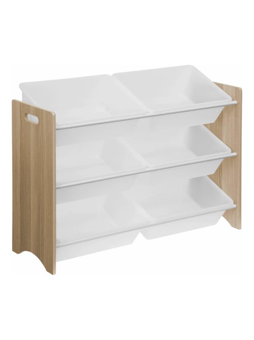 Meuble de rangement jouet 6 casiers Tobias - Kiabi