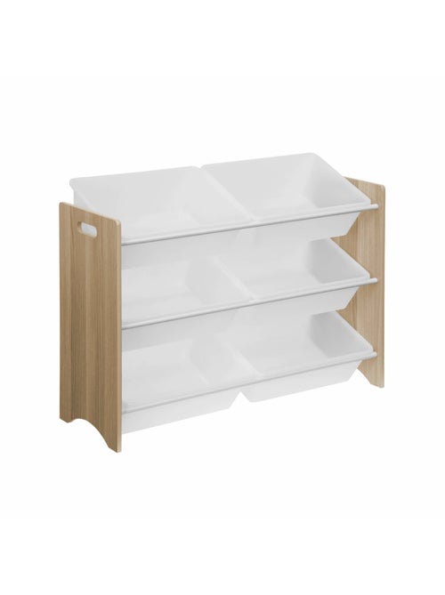Meuble de rangement jouet 6 casiers Tobias - Kiabi