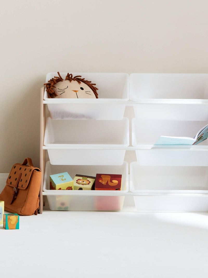 Meuble de rangement jouet 6 casiers Tobias Marron - Kiabi