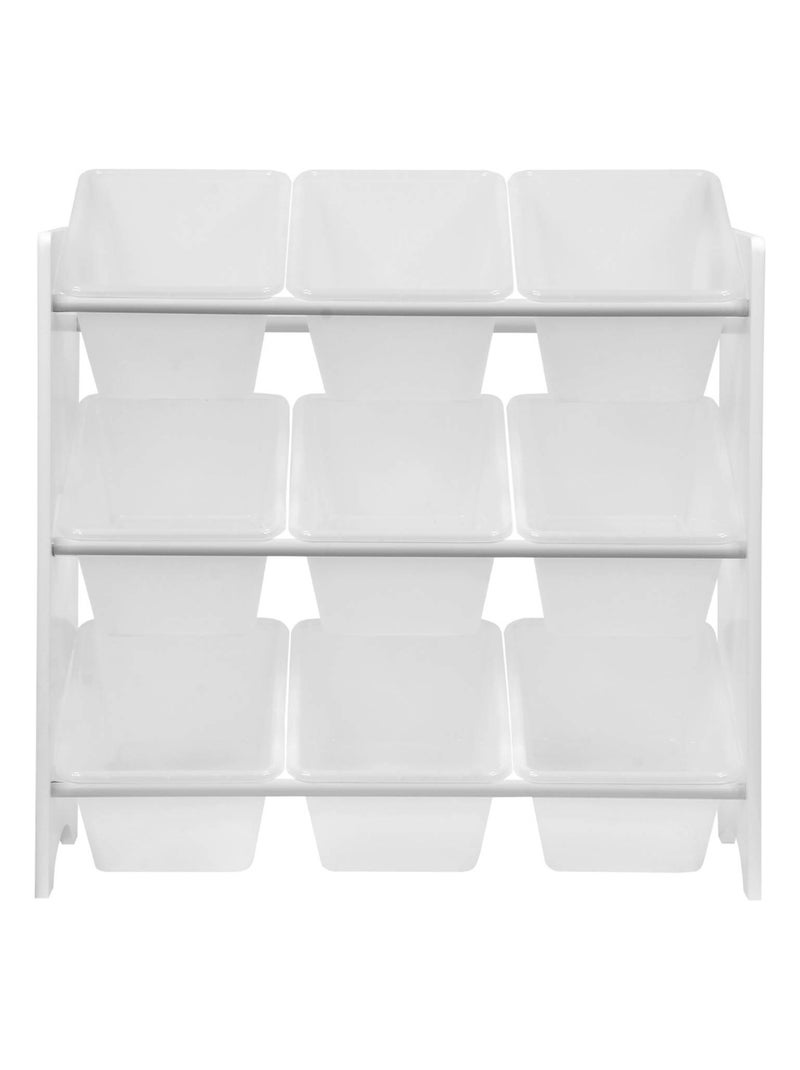 Meuble de rangement jouet 9 casiers (lot de 2) Tobias Blanc - Kiabi