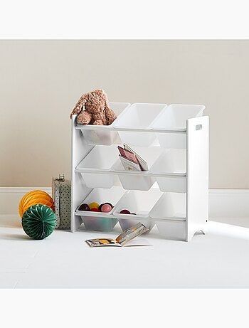 Meuble de rangement jouet 9 casiers Tobias